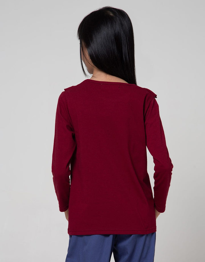 Aero Long Sleeve T-Shirt Ls Ruffle Kitty T-Shirt