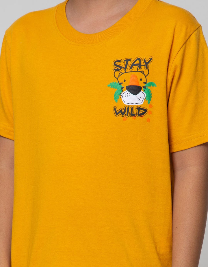 Little M Short Sleeve T-Shirt Multipack 2 Pack Animal