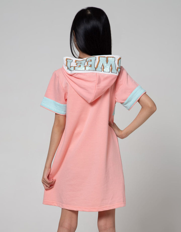 Aero Short Sleeve Dress Hoodie Cool Cat Face