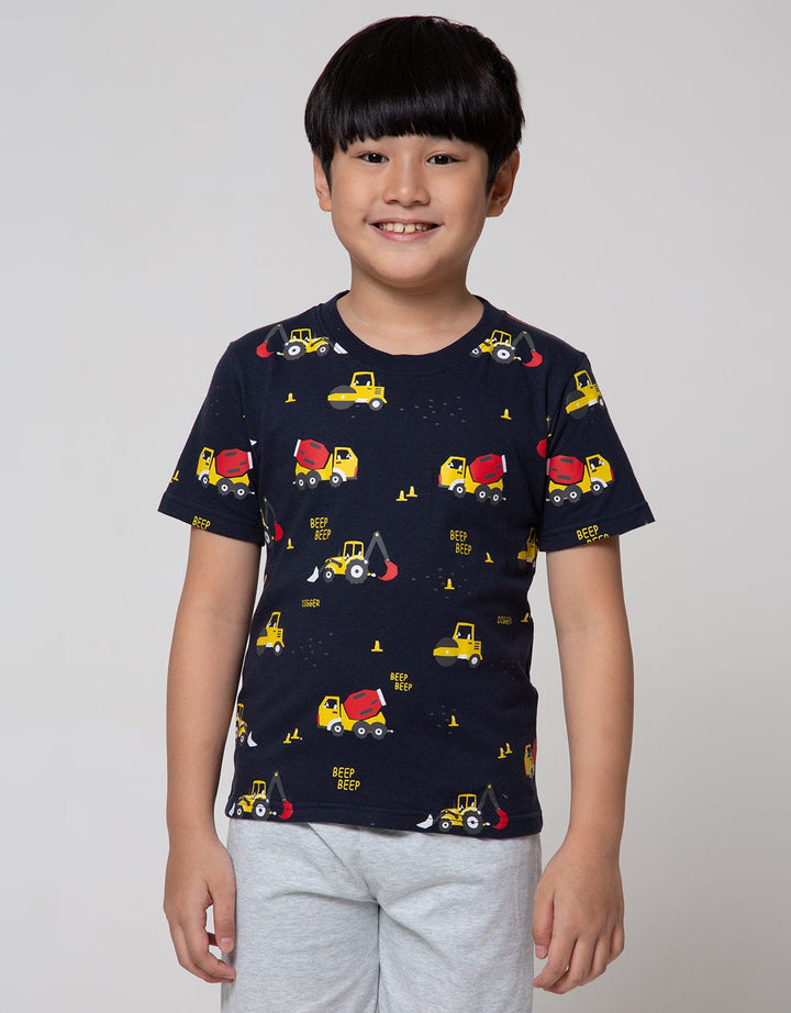 Little M Short Sleeve T-Shirt Multipack 3 Pack Car