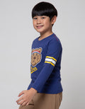 Little M Long Sleeve T-Shirt Slub Aplikasi Tiger Roar