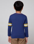 Little M Long Sleeve T-Shirt Slub Aplikasi Tiger Roar