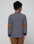 Little M Long Sleeve T-Shirt Henley Stripes