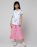 Aero Pants Capri Motif Textured