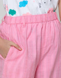 Aero Pants Capri Motif Textured