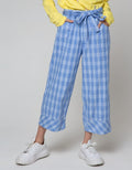 Aero Pants Capri Checkered Pattern