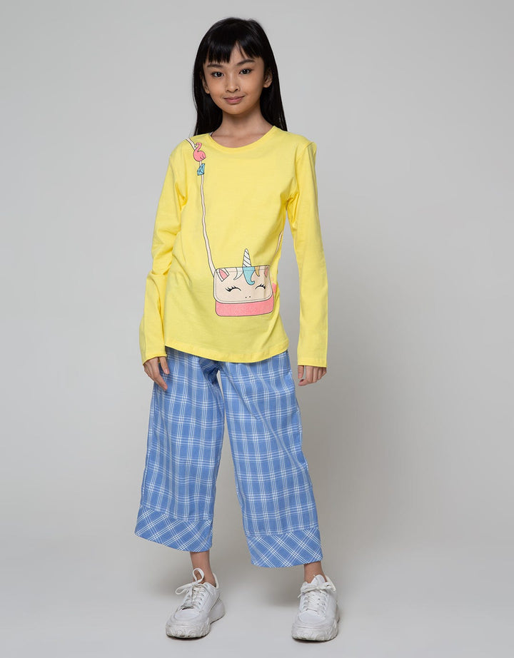 Aero Pants Capri Checkered Pattern