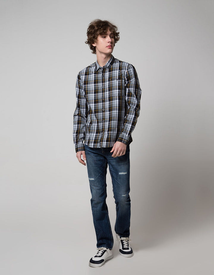 Cardinal Jeans Kemeja Lengan Panjang Check