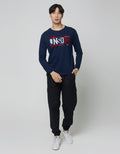 Cardinal Jeans T-Shirt Oblong Lengan Panjang Fashionable