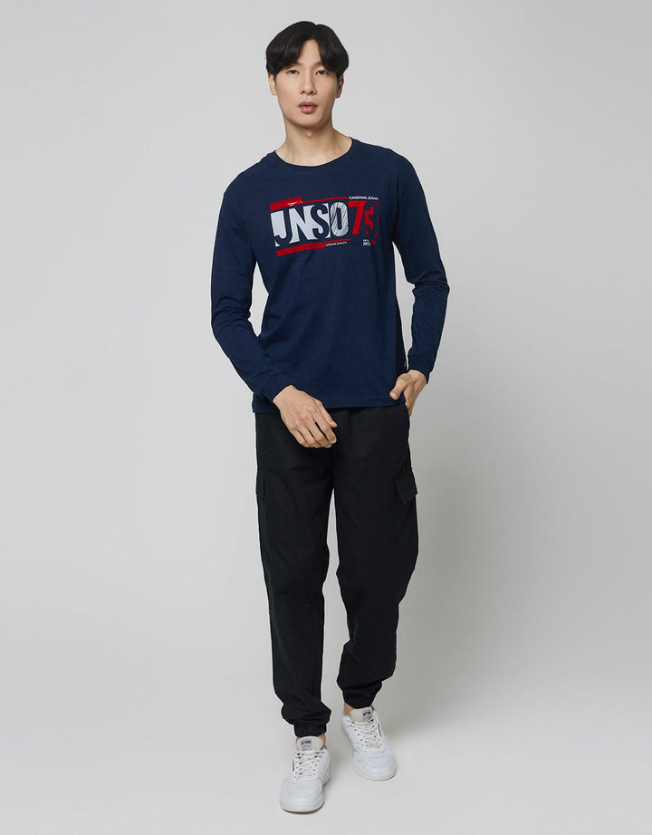 Cardinal Jeans T-Shirt Oblong Lengan Panjang Fashionable