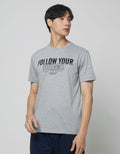 Cardinal Jeans T-Shirt Oblong Print Follow Your