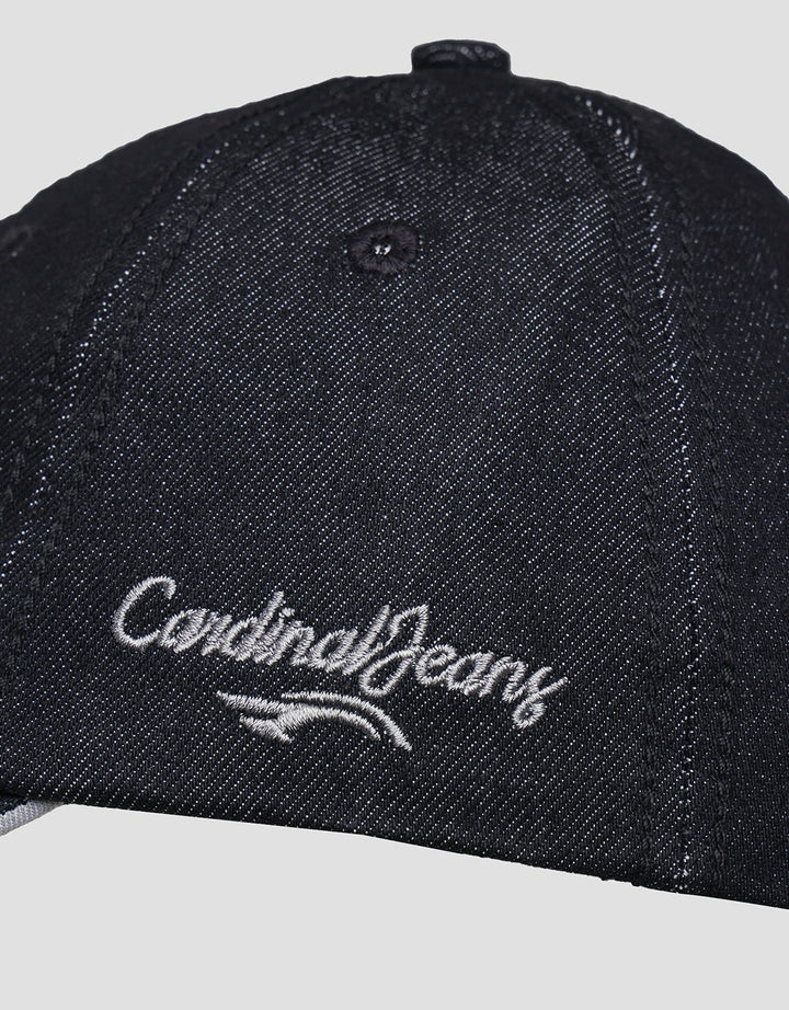 Cardinal Jeans Circle Embroidery Topi Pria