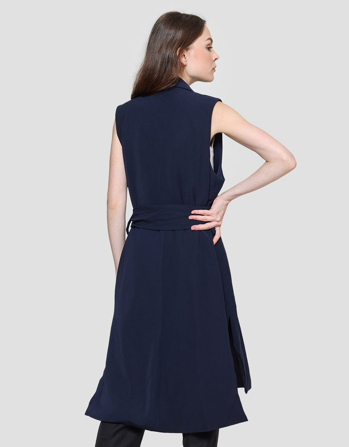 Cardinal Femme Sleeve Less Blazer Wanita