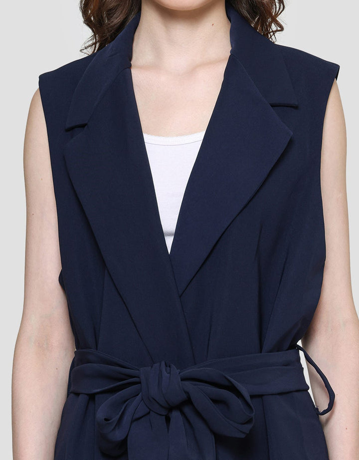 Cardinal Femme Sleeve Less Blazer Wanita