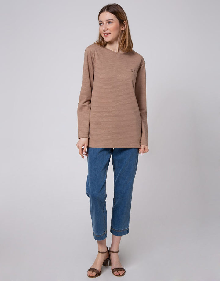 St. Yves Long Sleeve T-Shirt Embossed Dots