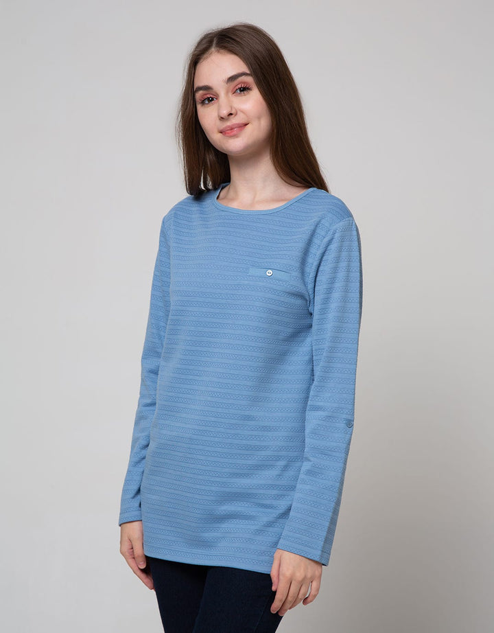 St. Yves Long Sleeve T-Shirt Embossed Dots