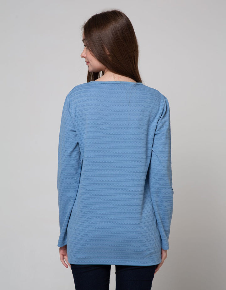 St. Yves Long Sleeve T-Shirt Embossed Dots