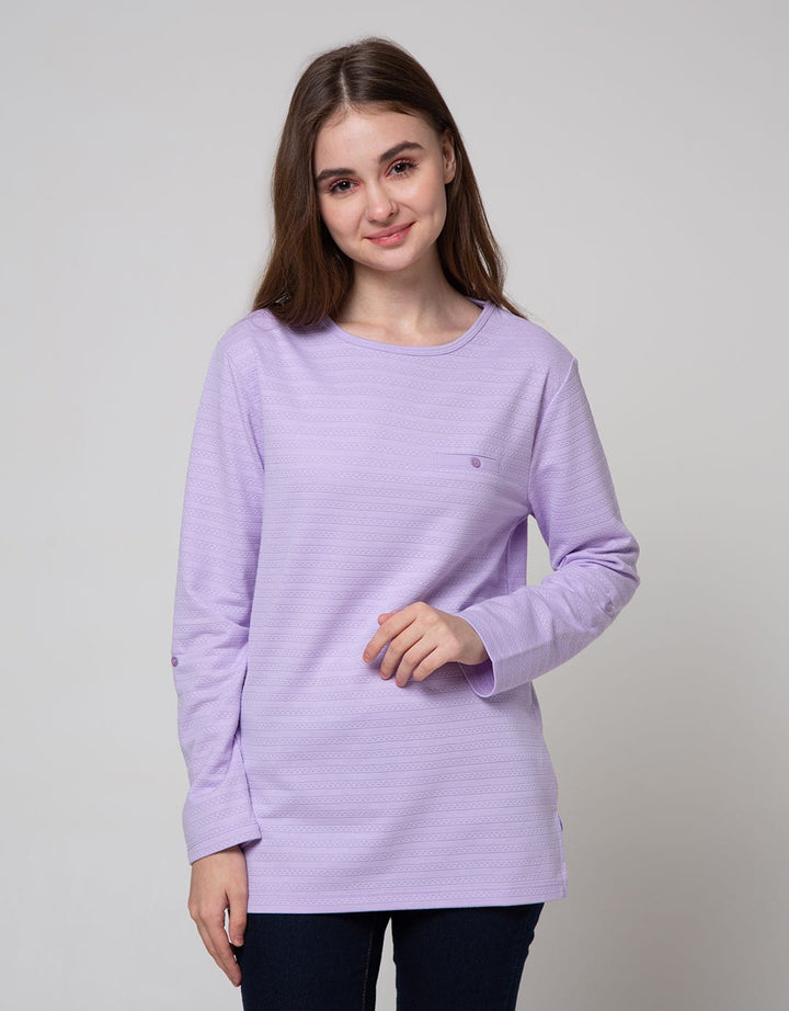 St. Yves Long Sleeve T-Shirt Embossed Dots