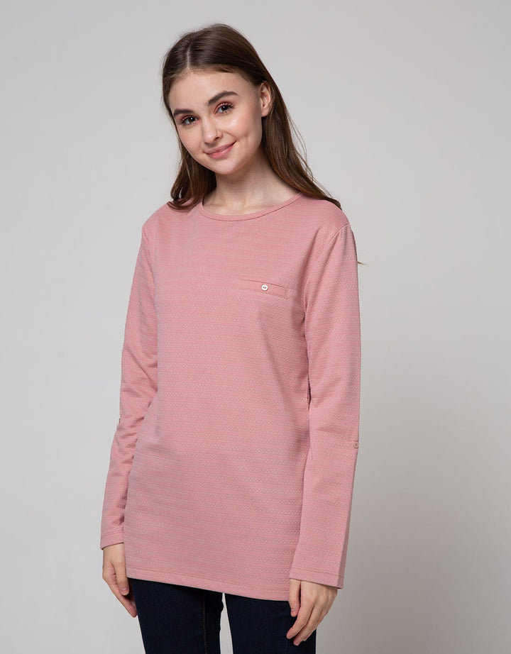 St. Yves Long Sleeve T-Shirt Embossed Dots