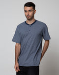 Cole Short Sleeve T-Shirt Henley Stripe