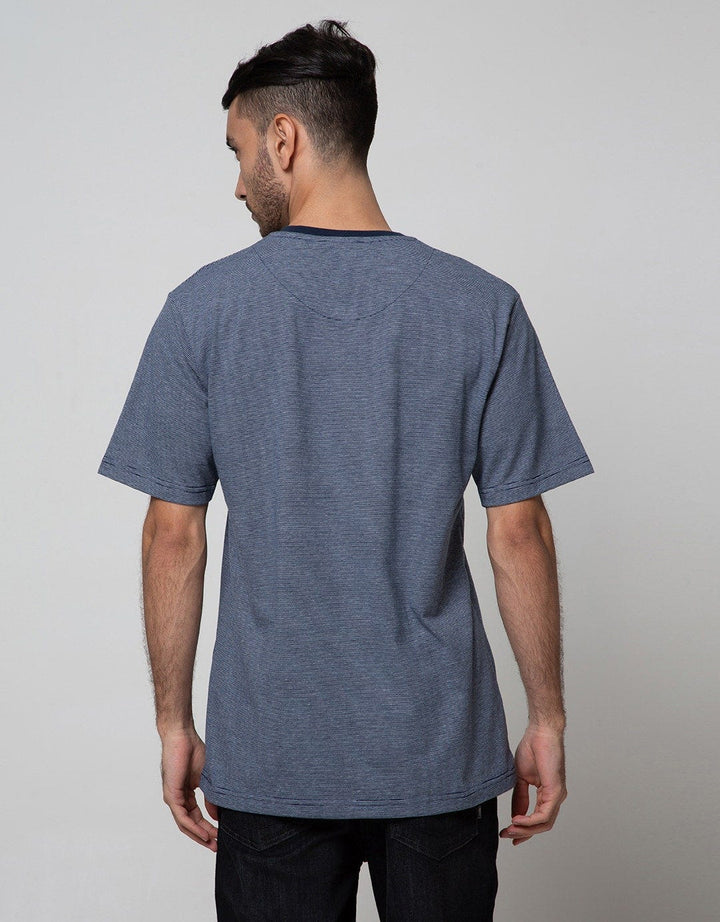 Cole Short Sleeve T-Shirt Henley Stripe