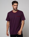 Cole Short Sleeve T-Shirt Stripe Round Neck Fider Kantong