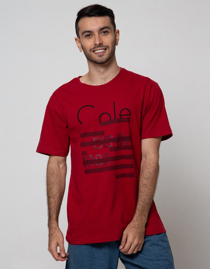 Cole Short Sleeve T-Shirt Print Typo Cole