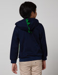 Little M Jacket Knit Hoodie Terry Dino Embroidery Cucuk