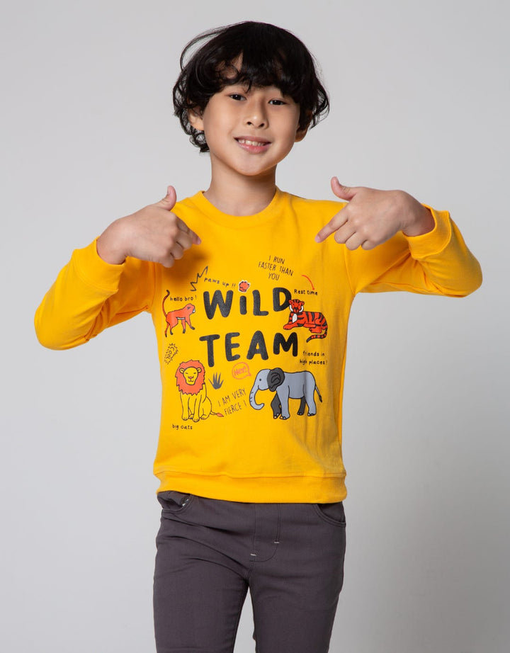 Little M Animal Wild Team Kaos Anak Laki-laki