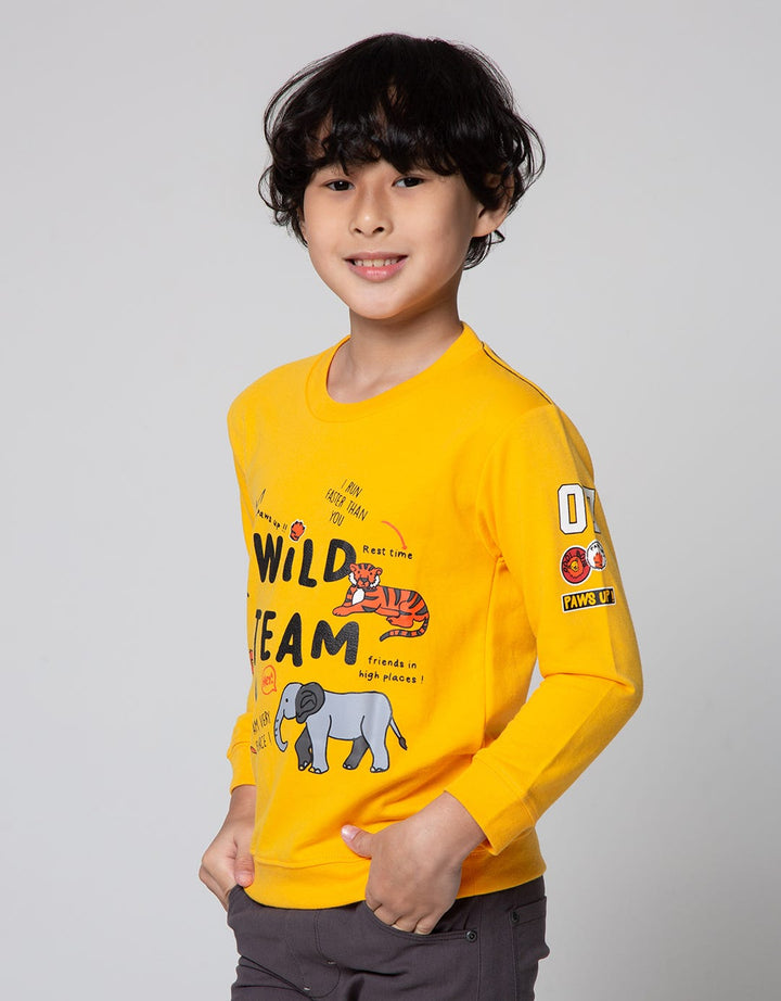 Little M Animal Wild Team Kaos Anak Laki-laki