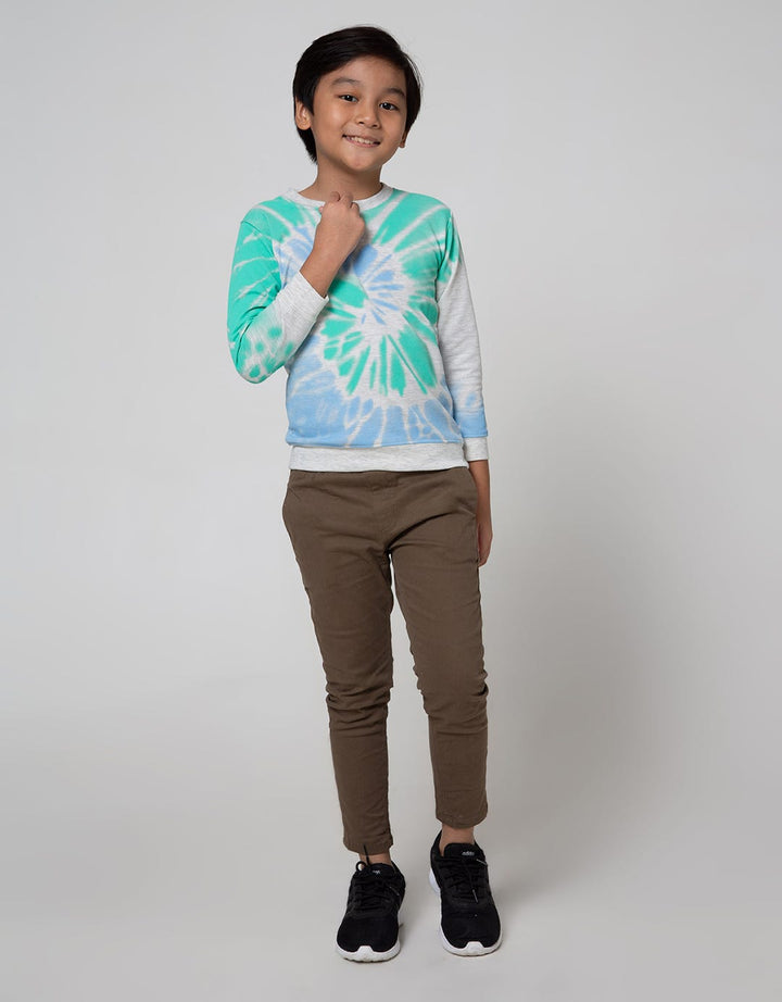 Little M Tie Dye Print Sweater