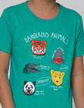 Little M Short Sleeve T-Shirt Dangerous Animal Flip Application