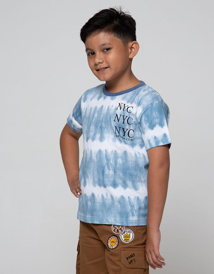 Little M Short Sleeve T-Shirt Tie Dyed Nyc