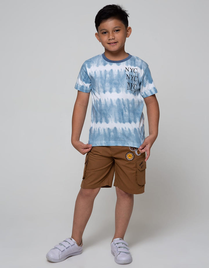 Little M Short Sleeve T-Shirt Tie Dyed Nyc