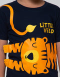 Little M Short Sleeve T-Shirt Tiger Cucuk Bordir Little Wild