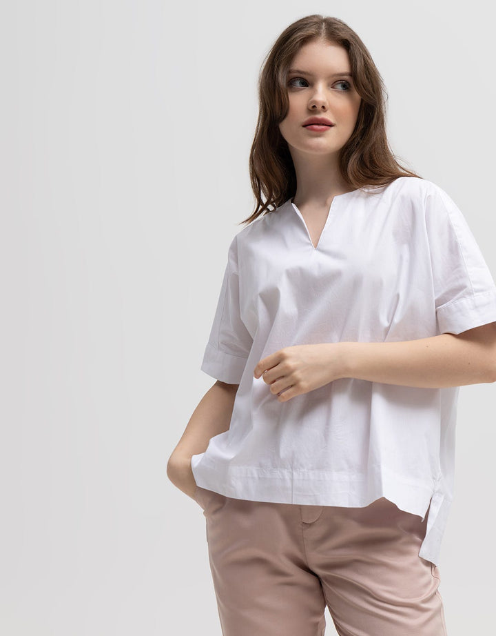Logo Jeans Velocia White Short Sleeve Shirt