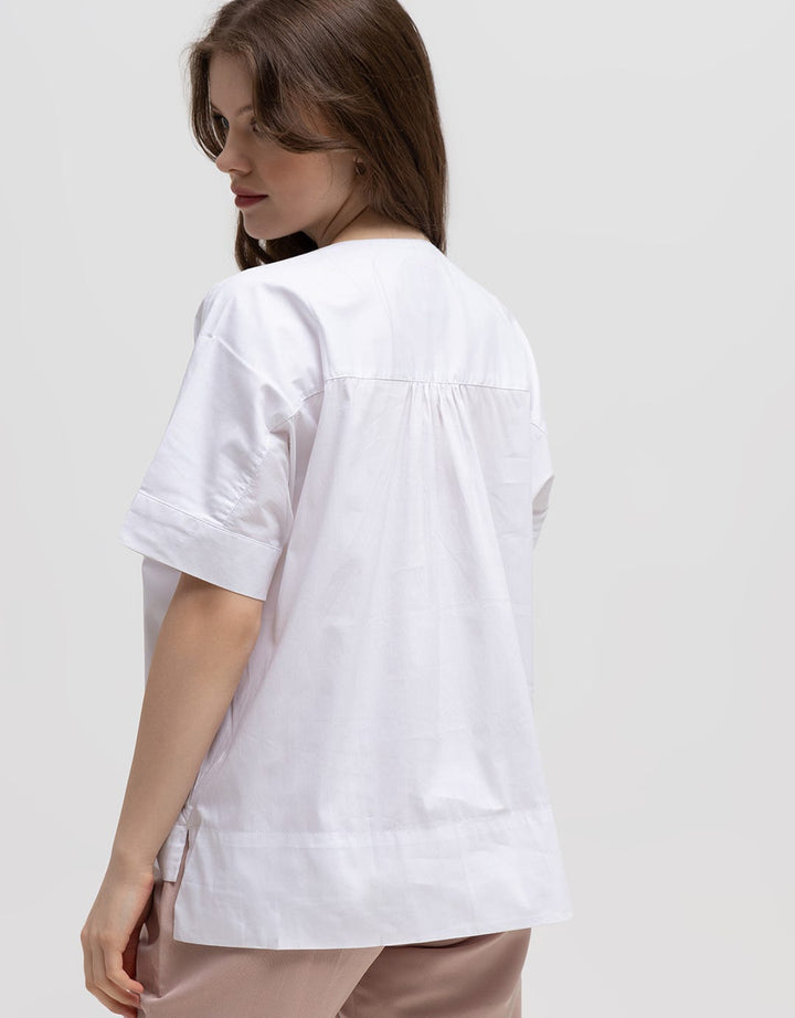 Logo Jeans Velocia White Short Sleeve Shirt