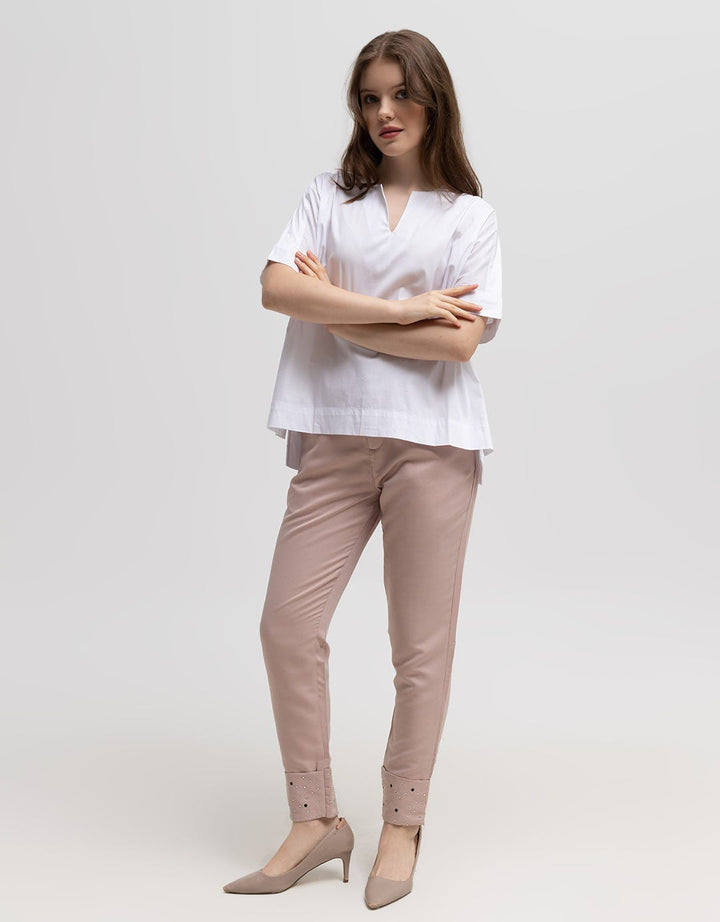 Logo Jeans Velocia White Short Sleeve Shirt