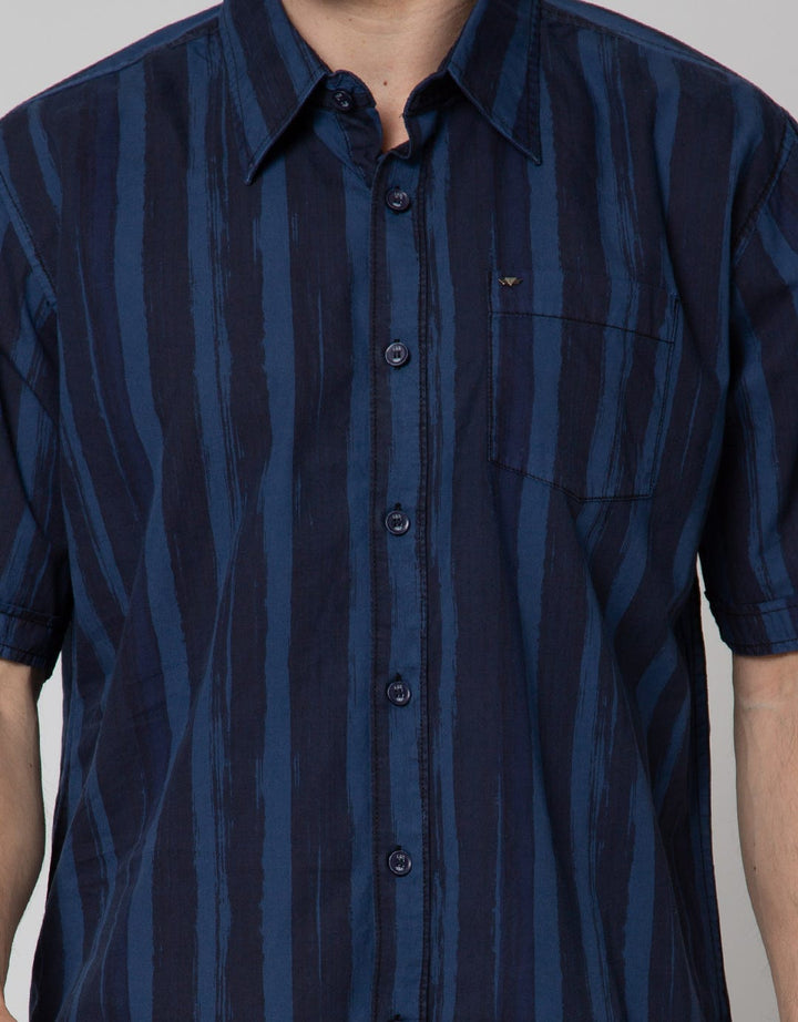 LGS Kemeja Casual Print Stripe