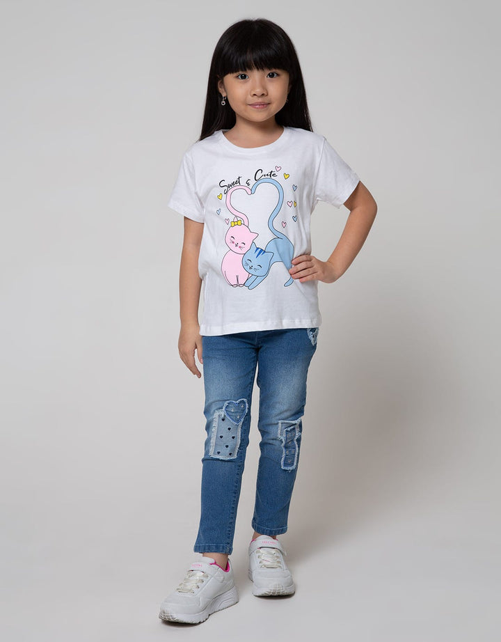 Little M Short Sleeve T-Shirt Couple Animal 2