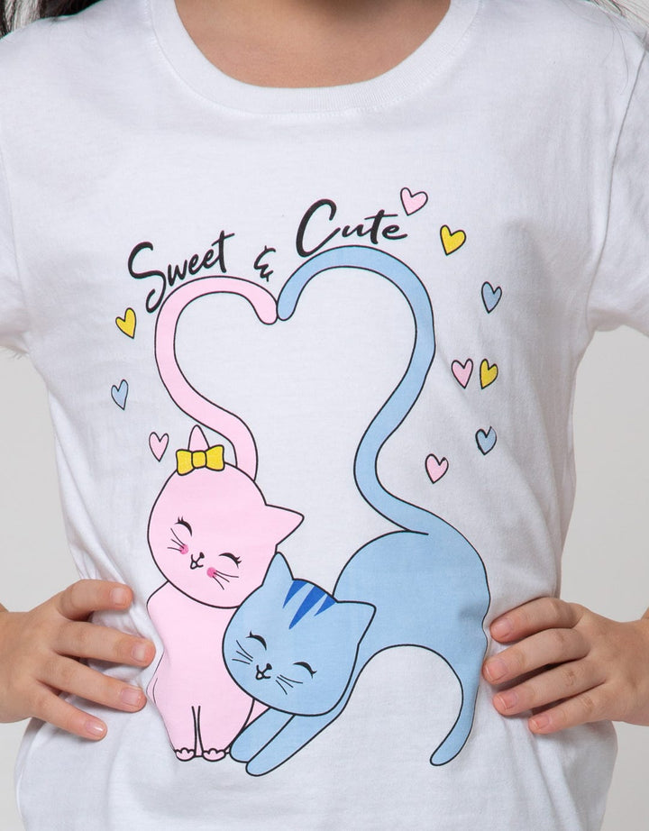 Little M Short Sleeve T-Shirt Couple Animal 2