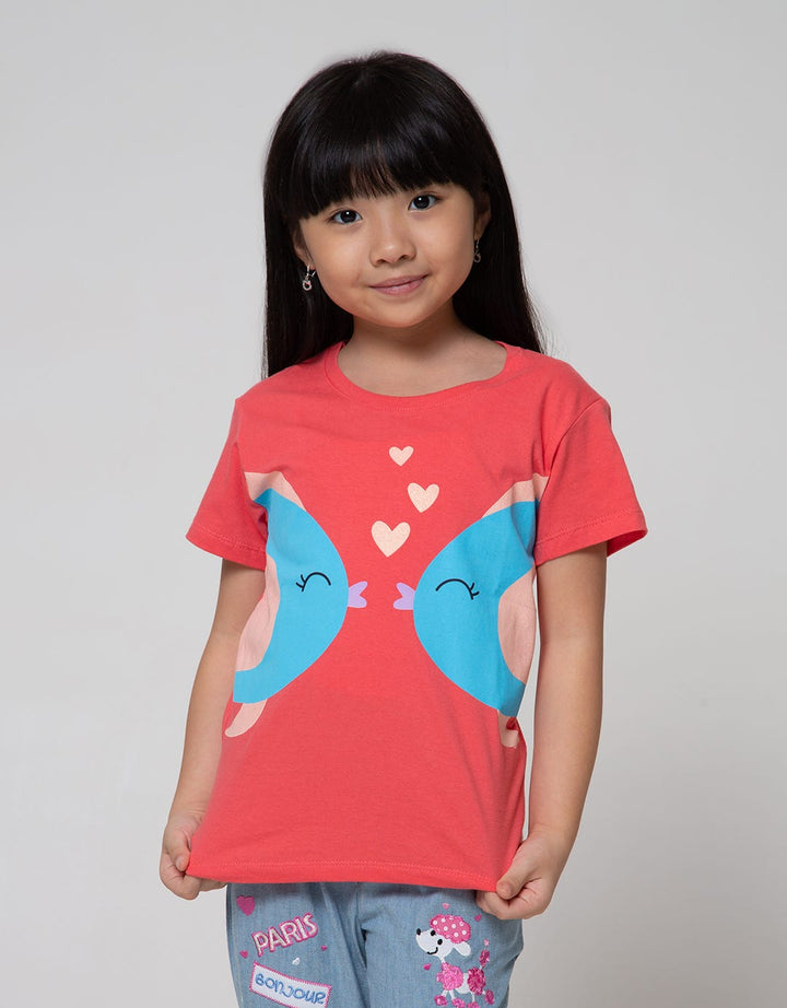 Little M Short Sleeve T-Shirt Couple Animal 3