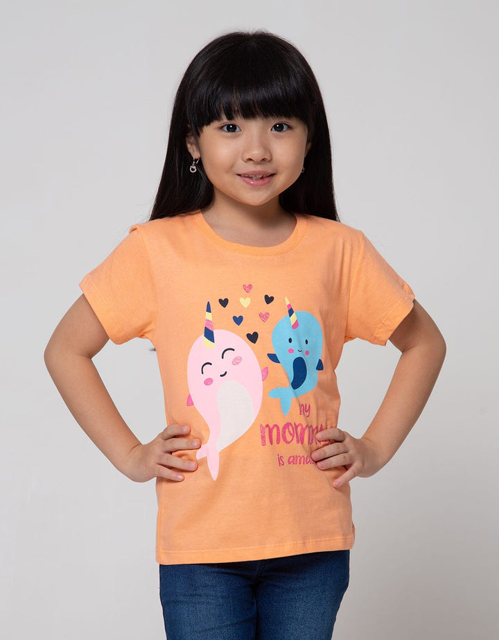 Little M Short Sleeve T-Shirt Couple Animal 4
