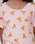 Little M Short Sleeve T-Shirt Photo Print Bear Full Print