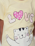 Little M Short Sleeve T-Shirt Love Cat