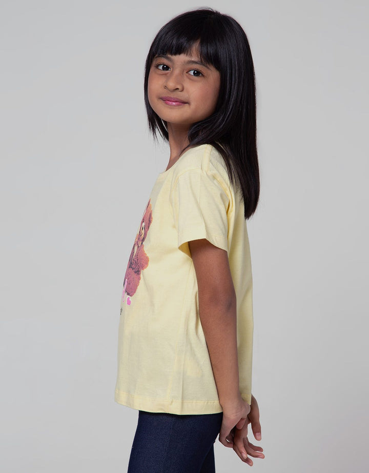 Little M Short Sleeve T-Shirt Basic Photo Print Bear Friends Forever