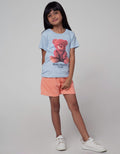 Little M Short Sleeve T-Shirt Basic Photo Print Bear Club
