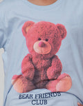 Little M Short Sleeve T-Shirt Basic Photo Print Bear Club