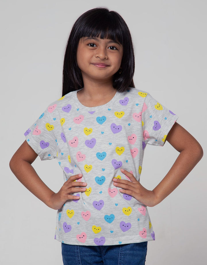 Little M Short Sleeve T-Shirt Fp Hearts