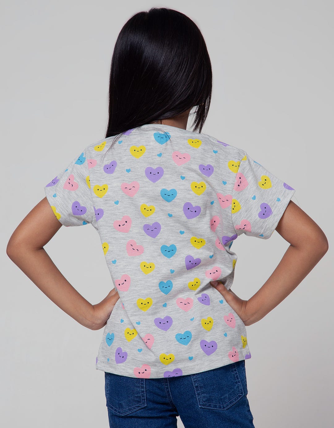 Little M Short Sleeve T-Shirt Fp Hearts